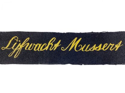 Original WWII Dutch NSB 'Lijfwacht Mussert' cuff title