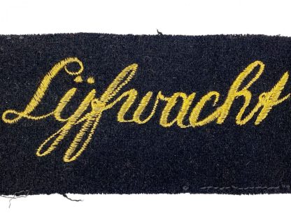 Original WWII Dutch NSB 'Lijfwacht Mussert' cuff title