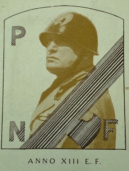 Original WWII Italian P.N.F. ID card member in London