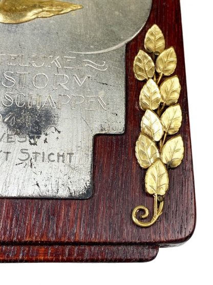 Original WWII Dutch Jeugdstorm sport plaque ‘Gewest Gelre ‘T Sticht’ 1944