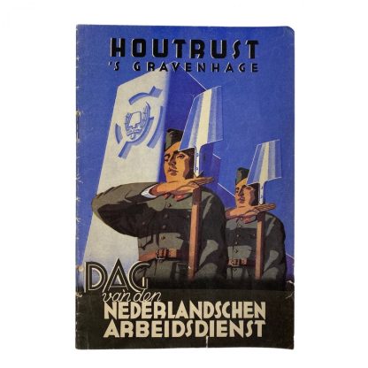 Original WWII Nederlandsche Arbeidsdienst booklet ‘Houtrust ‘S Gravenhage’