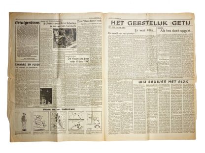 Original WWII Belgian collaboration newspaper 'Balming'