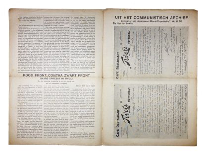 Original WWII Dutch fascists/collaboration newspaper – De Bezem