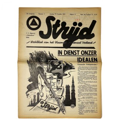Original WWII Belgian VNV ‘Strijd’ newspaper