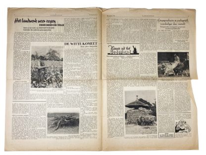 Original WWII Dutch collaboration ‘De Landbouwer’ newspaper