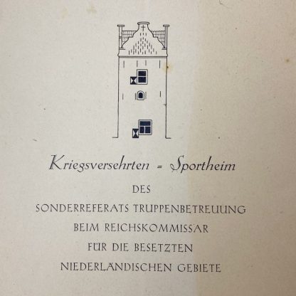 Original WWII German Waffen-SS war invalids booklet Niederlande