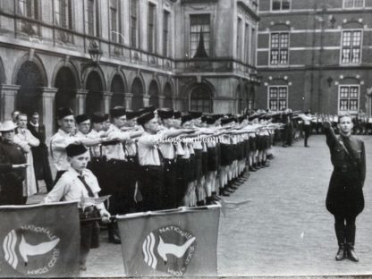 Original WWII Dutch NSB photo grouping ‘Jeugdstorm in Den Haag’