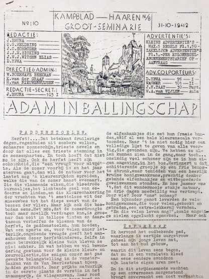 Original WWII Dutch Polizei- und Untersuchungsgefängnis Lager Haaren magazine