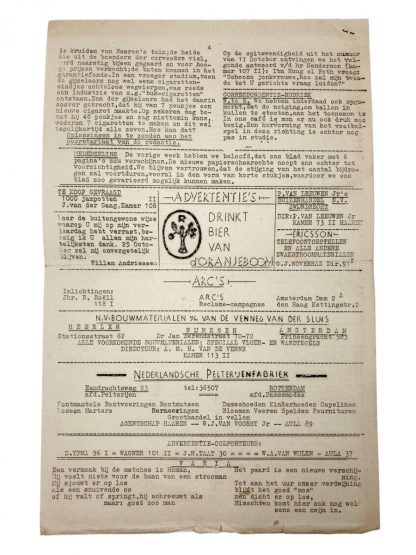 Original WWII Dutch Polizei- und Untersuchungsgefängnis Lager Haaren magazine