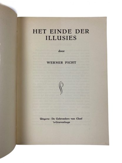 Original WWII Dutch collaboration book – Het einde der Illusies