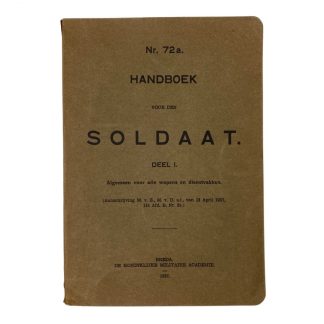 Original Pré 1940 Dutch army manual ‘handboek soldaat’