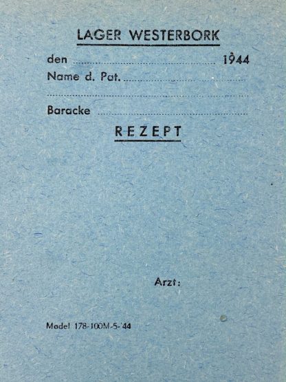 Original WWII Dutch ‘Durchgangslager’ Westerbork doctors recipe