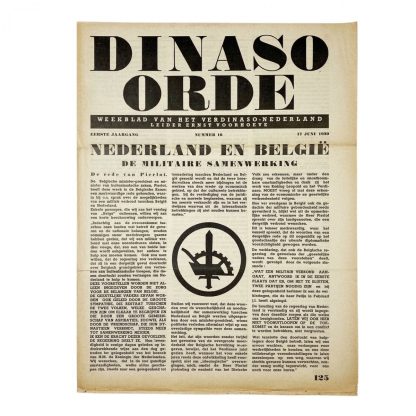 Original WWII Dutch collaboration newspaper – Dinaso Orde