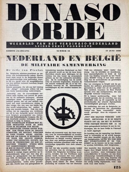 Original WWII Dutch collaboration newspaper – Dinaso Orde