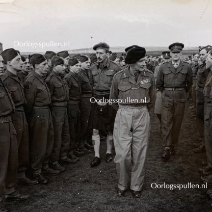 Original WWII British photo ‘Montgomery inspecting the REME troops’ 2.1942