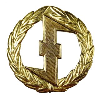 Original WWII Dutch NSB W.A. Sport badge in gold