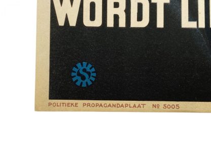 Original WWII Dutch NSB W.A. poster