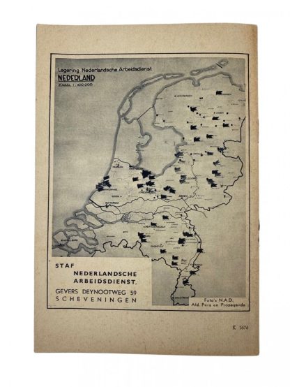 Original WWII Nederlandsche Arbeidsdienst booklet ‘Uw plaats’