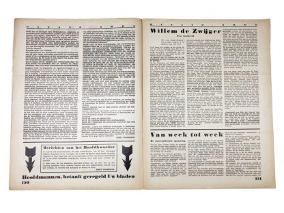 Original WWII Dutch collaboration newspaper – Dinaso Orde