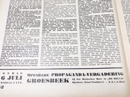 Original WWII Dutch collaboration newspaper – Dinaso Orde