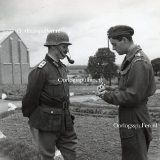 Original WWII British photo ‘British soldier in German uniform’ 1943
