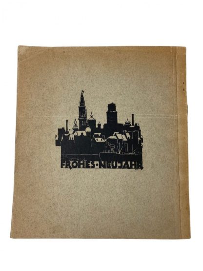 Original WWII German Christmas booklet Fliegerhorstkompanie Antwerpen