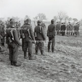 Original WWII British photo ‘British soldiers in German uniforms with Churchill’ 1942