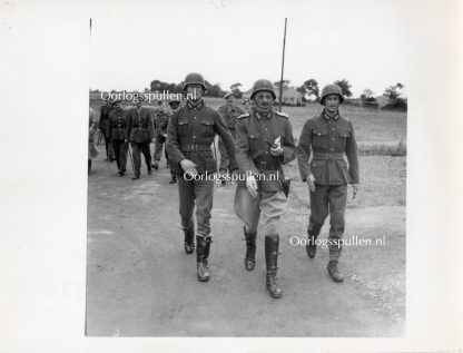 Original WWII British photo ‘British soldiers in German uniforms’ 1942