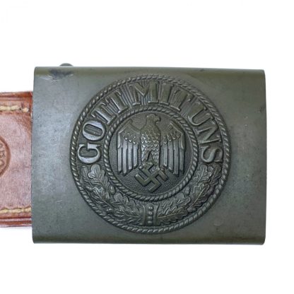 Original WWII German WH belt buckle with tab - C.W. Motz & Co.