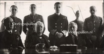 Original WWII British photo ‘Allies Grand-Strategy Conference in North-Africa’