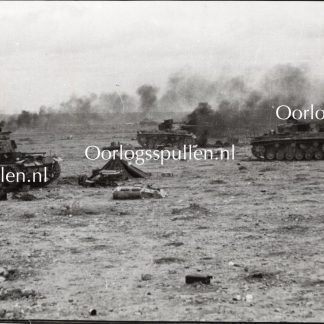 Original WWII British photo ‘Destroyed Afrikakorps in Libya’