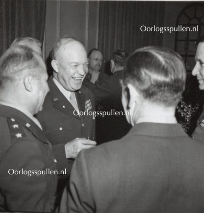Original WWII British photo ‘General Eisenhower and Air Chief Marshall Sir Arthur Tedder’ 1944