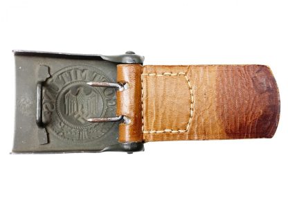 Original WWII German belt buckle with tab - H. Arld