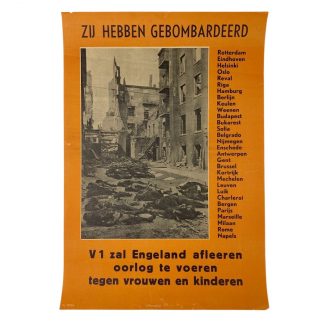 Original WWII Dutch collaboration poster V1
