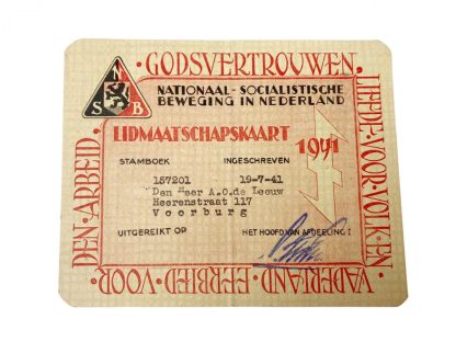 Original WWII Dutch NSB member card and Pré 1940 Dutch army drivers license!