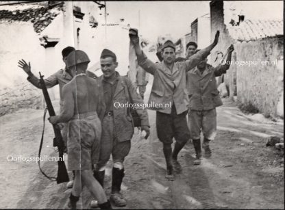 Original WWII British photo ‘Italian soldiers surrender to the Canadians in Sicily’