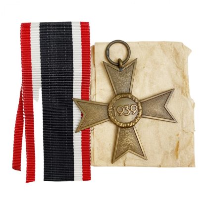 Original WWII German War merit Cross without swords – Deschler