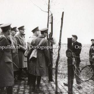 Original WWII British photo ‘King George and Generals at Belgian border’ 1939