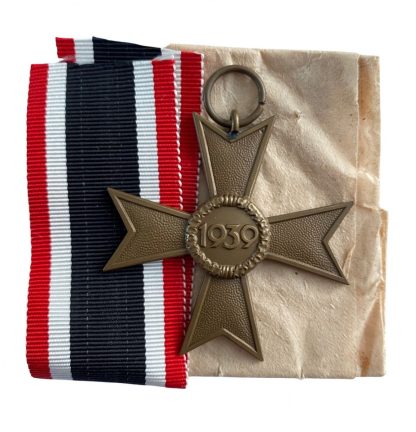 Original WWII German War merit Cross without swords – Deschler