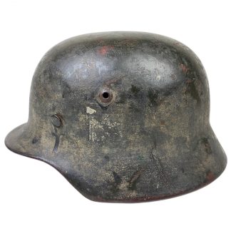 Original WWII German WH M35 camouflage helmet