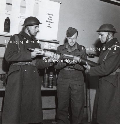 Original WWII British photo ‘RASC cadets in the Ammunition room’ 1943