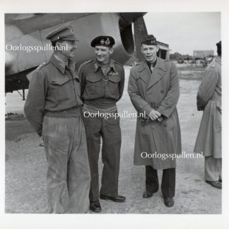 Original WWII British photo ‘General Alexander, General Montgomery and General Bedell-Smith’ 1943