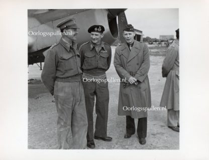 Original WWII British photo ‘General Alexander, General Montgomery and General Bedell-Smith’ 1943