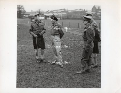 Original WWII British photo ‘Montgomery and his Generals in Langholm’ 1942