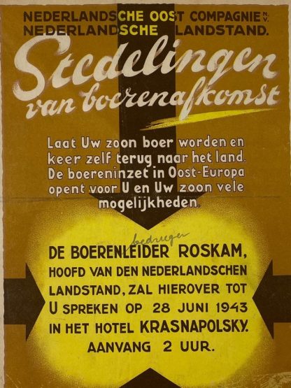 Original WWII Nederlandsche Oost Compagnie flyer