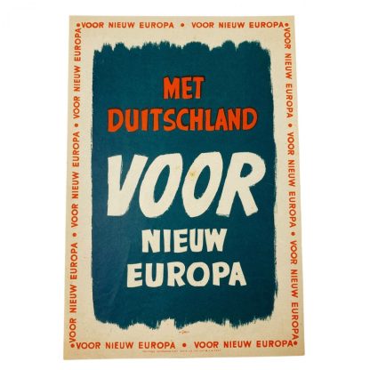 Original WWII Dutch NSB flyer ‘Nieuw Europa’
