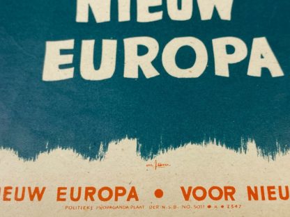 Original WWII Dutch NSB flyer ‘Nieuw Europa’