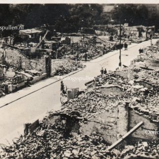 Original WWII Dutch photo 'destroyed town of Rhenen - Grebbeberg' May 1940