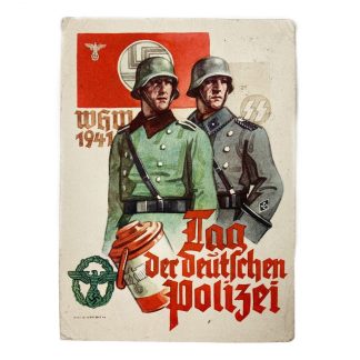 Original WWII German SS-Polizei post card ‘Amsterdam’