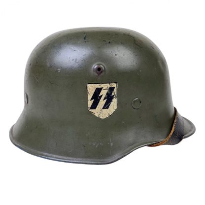 Original WWII German SS/SD M34 lightweight helmet